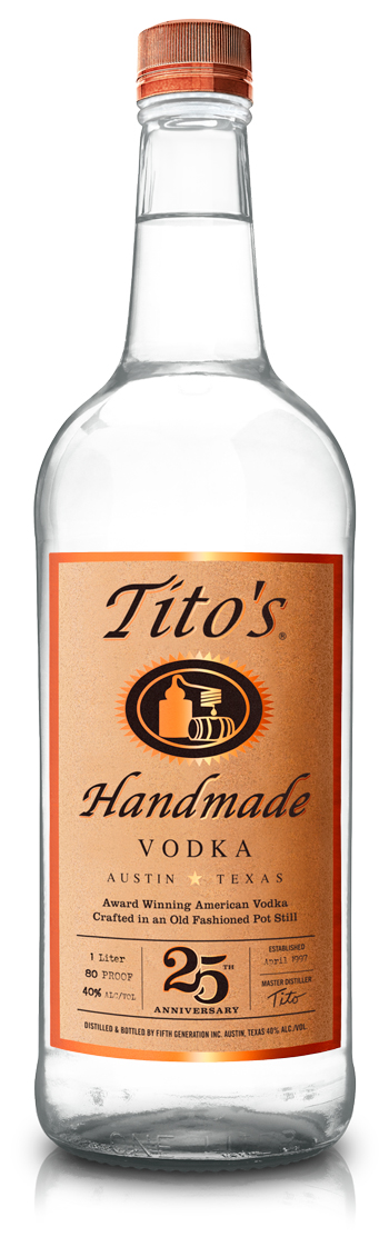 Tito's Vodka 1L 25 anniversary